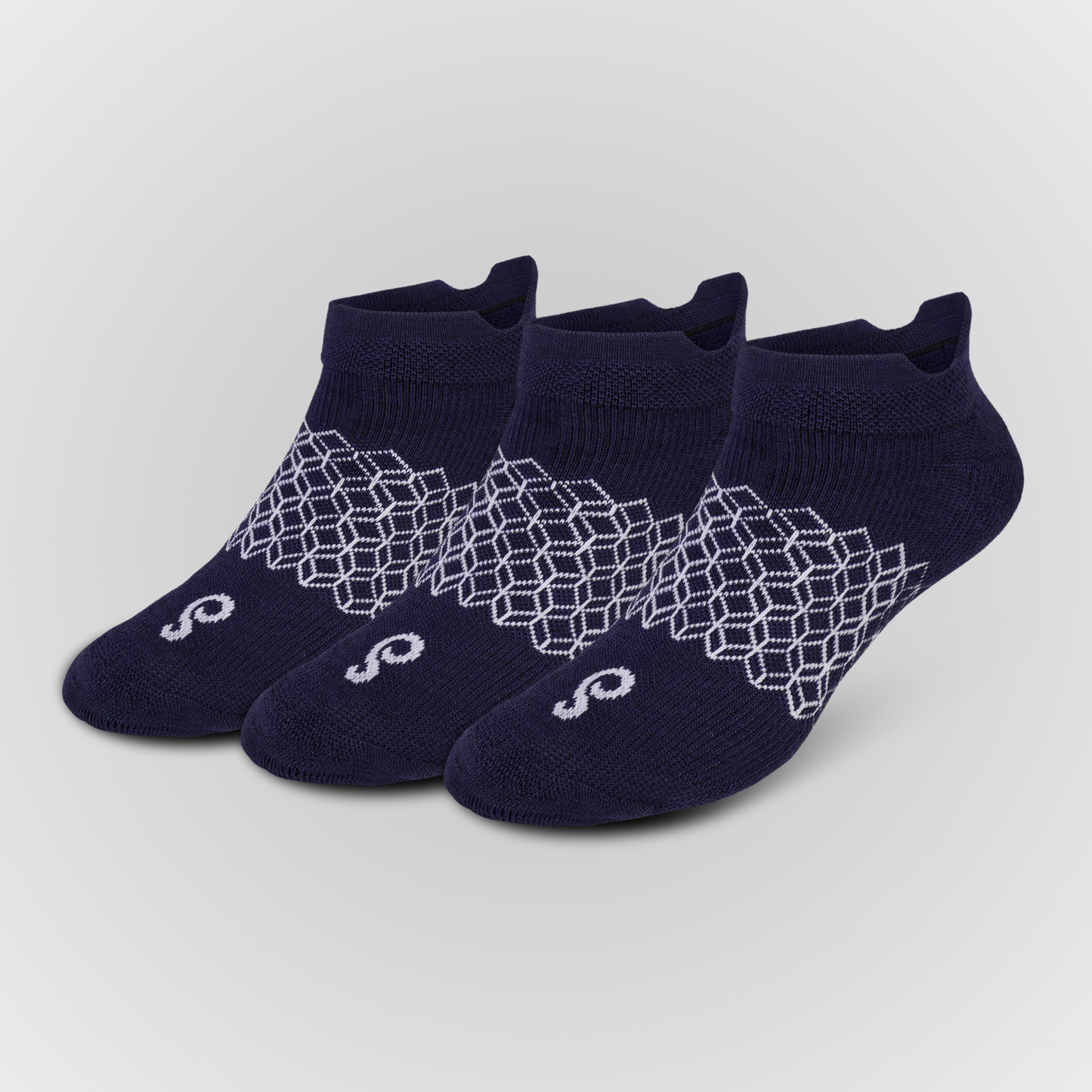 Image best navy Merino Wool Ankle Tab Socks