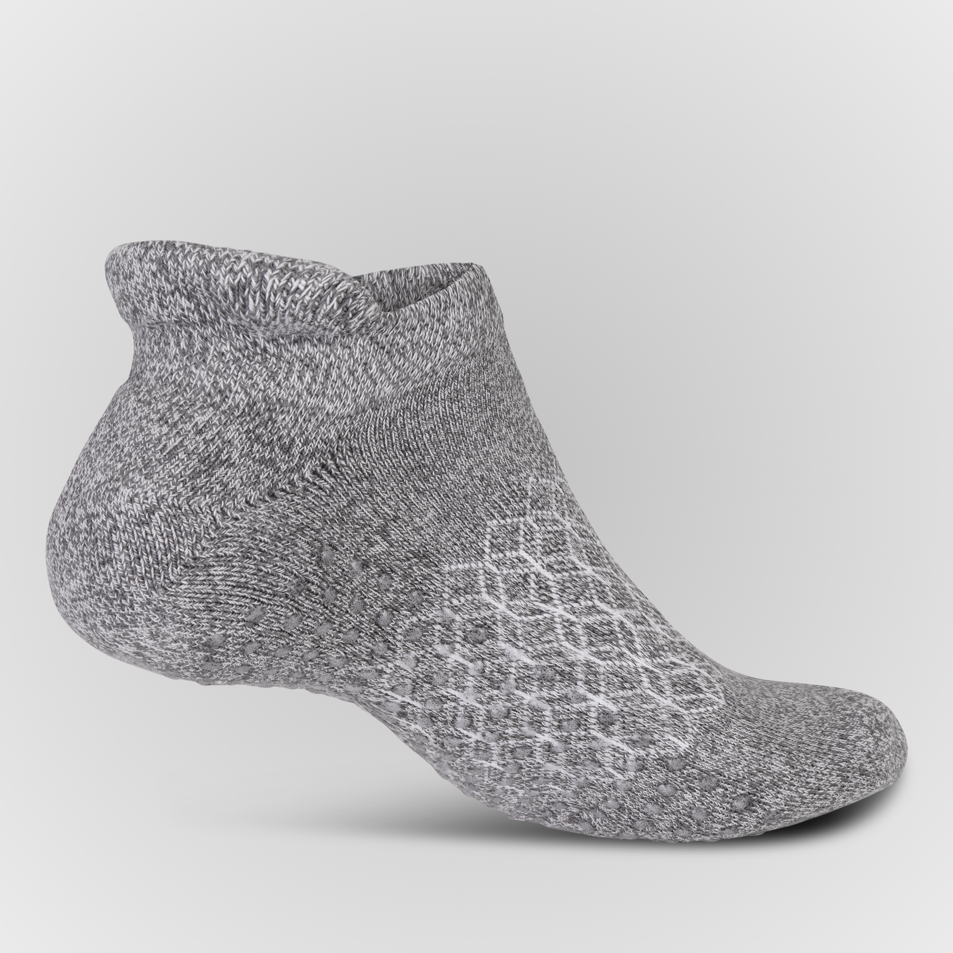 Shop by Natural gray Organic Cotton Ankle Tab Grip Sock