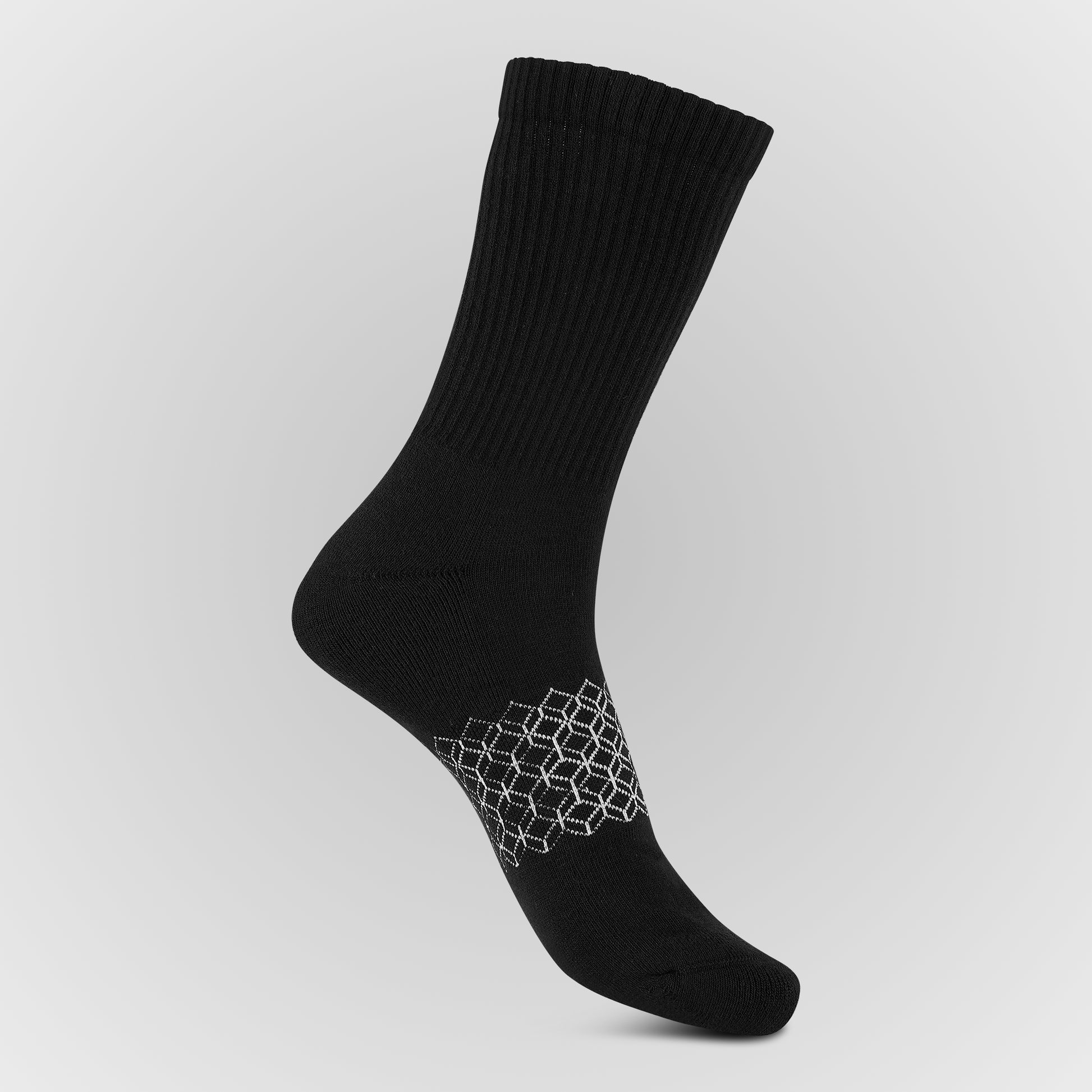 Organic Cotton Crew Socks black ta hipswan