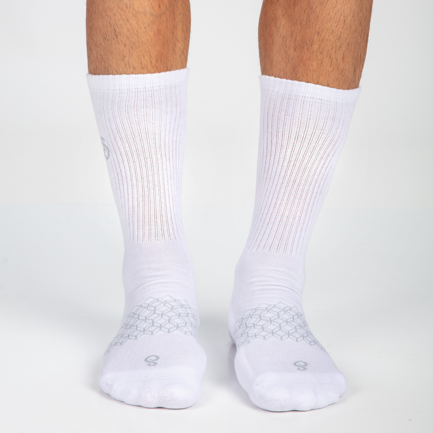 Organic Cotton Crew Socks - White - 6 Pairs