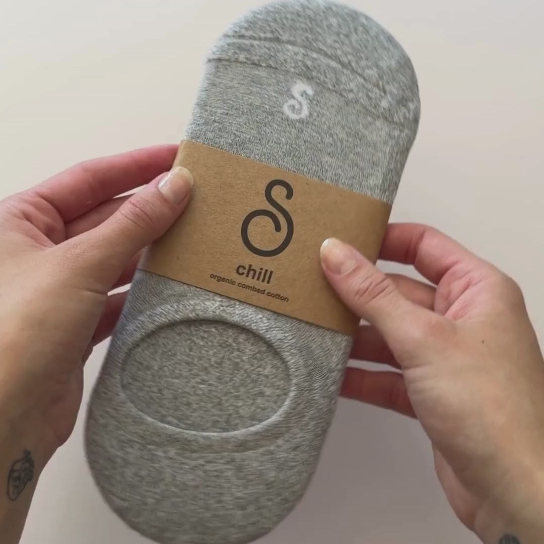 organic cotton no-show socks - unboxing