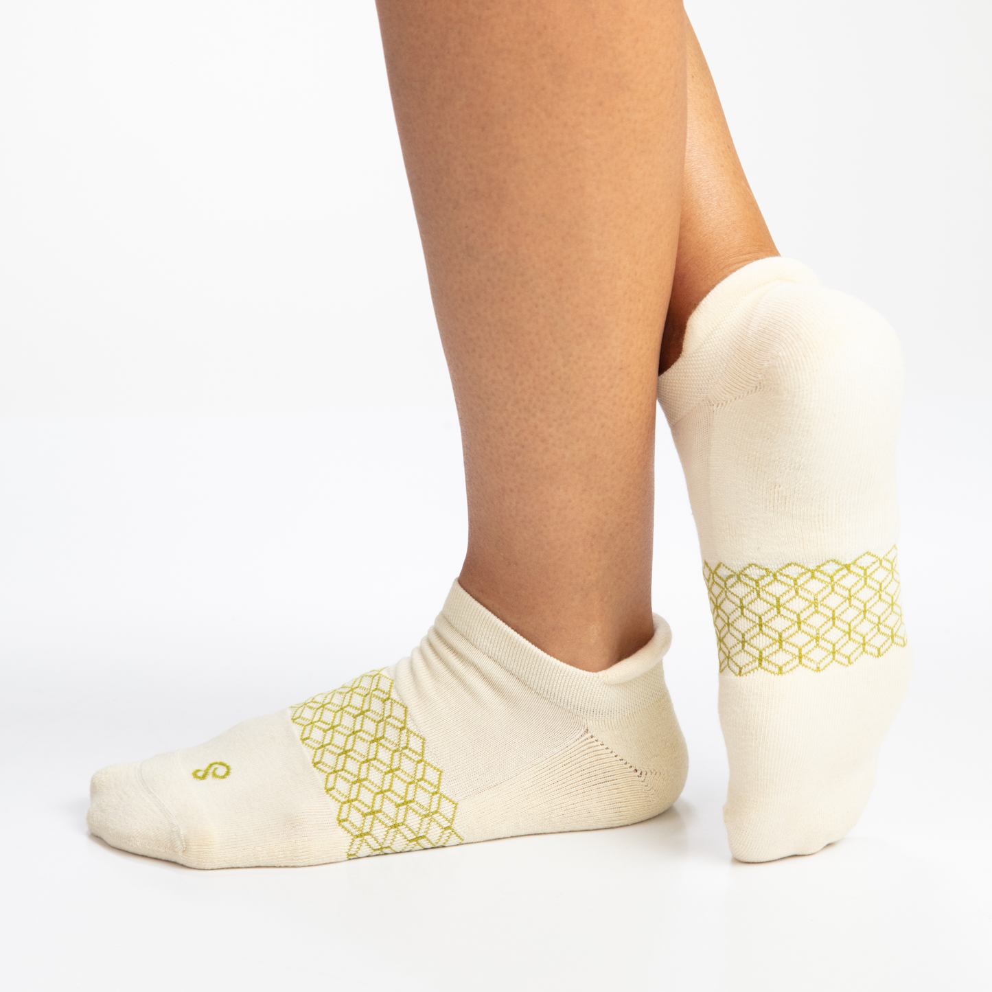 Organic Cotton Ankle Tab Socks - Natural Undyed - Single Pair