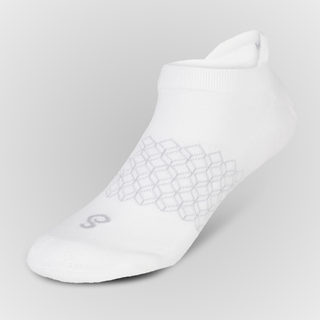 Organic Cotton Roam Ankle Tab Socks White