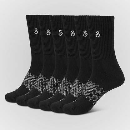 Image Organic Cotton Crew Socks Black for men