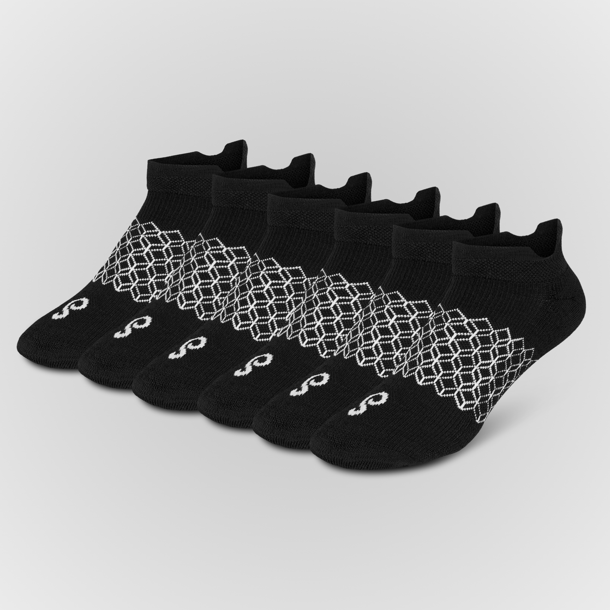 Photo smart black Merino Wool Ankle Tab Socks