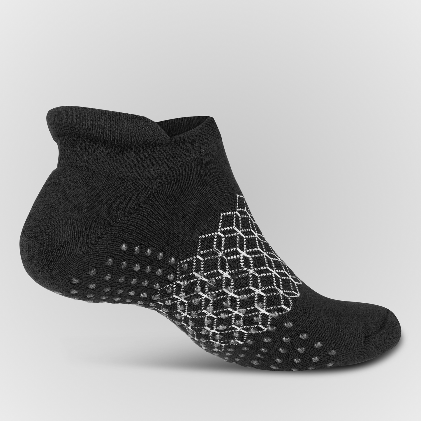 image Organic Cotton Ankle Tab Grip Socks for pilates