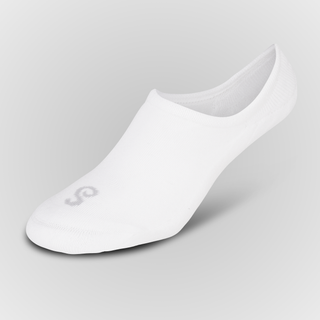 100% Organic Cotton No-Show Socks White