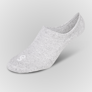 Organic Cotton No-Show Socks Grey