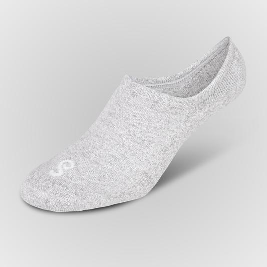 Image softest Organic Cotton No-Show Socks gray