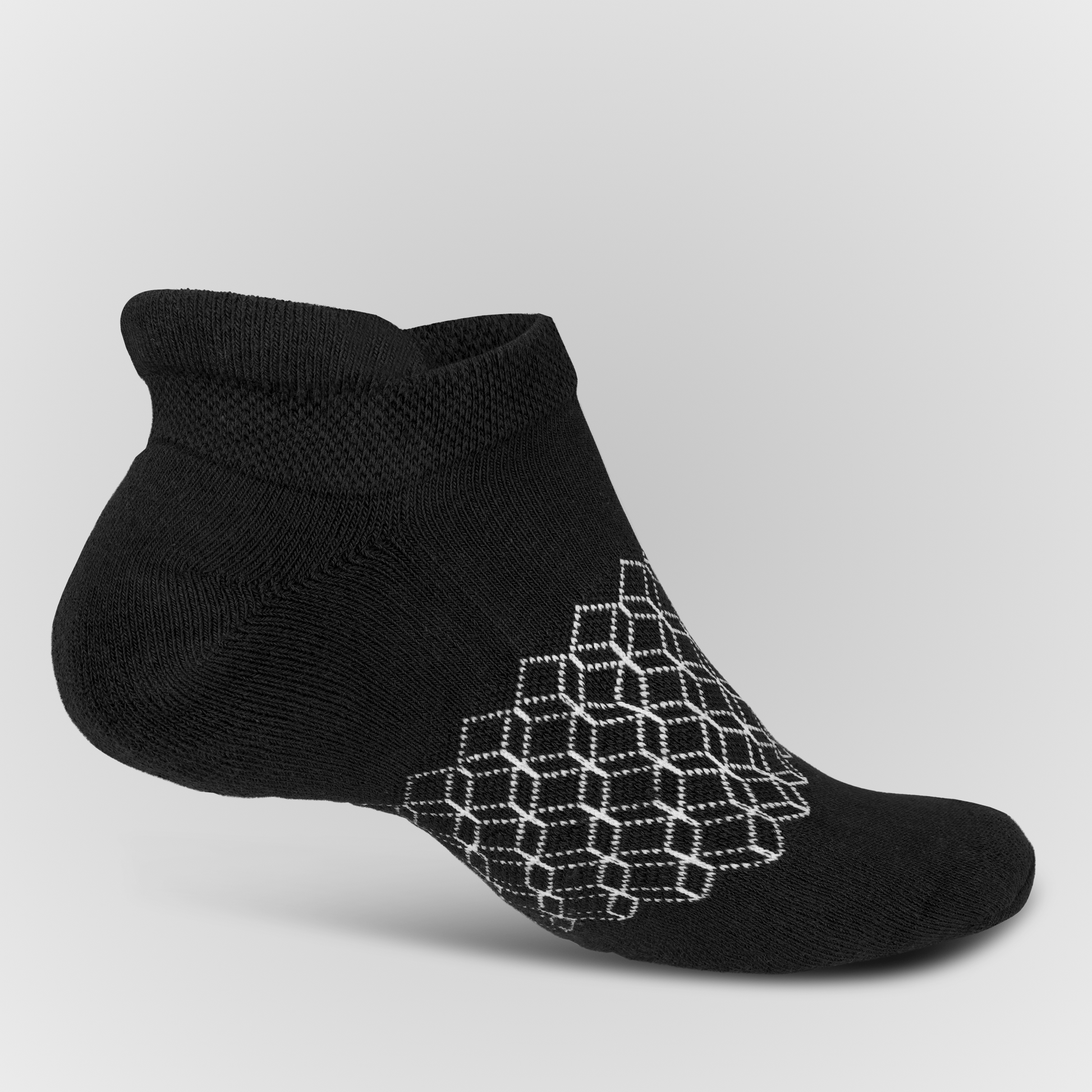 image black 100% cotton ankle socks