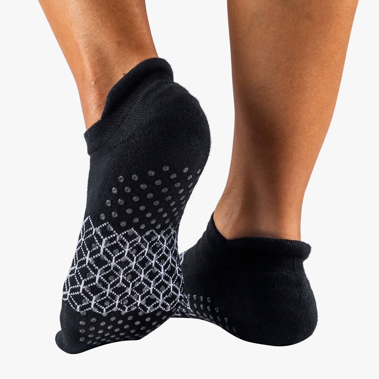yoga socks uk | silicone grippers | organic cotton | black | by hipSwan