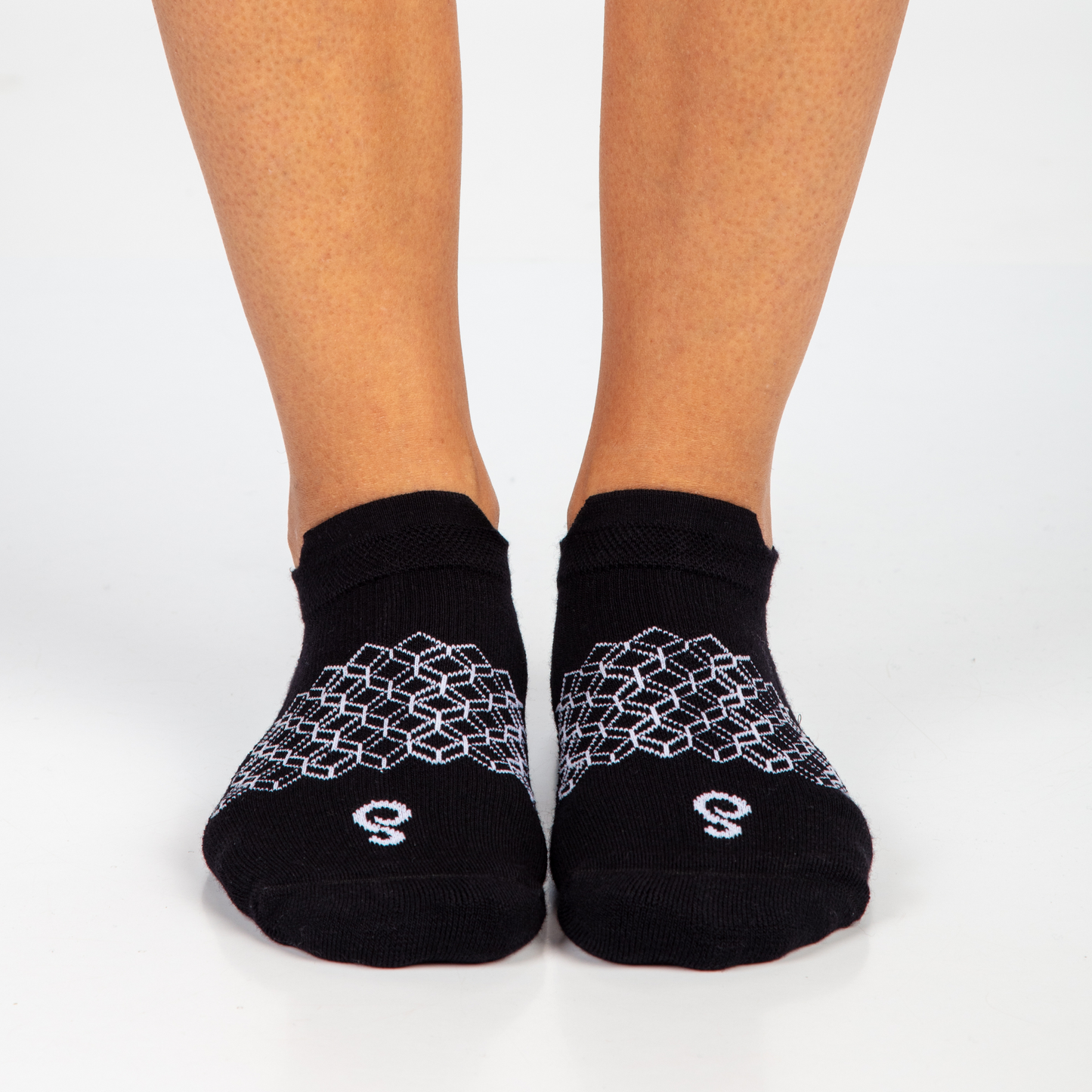Merino Wool Ankle Tab Socks - Black - Single Pair