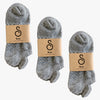 Pilates socks hipSwan Flow organic combed cotton with silicone grippers | Heather Grey