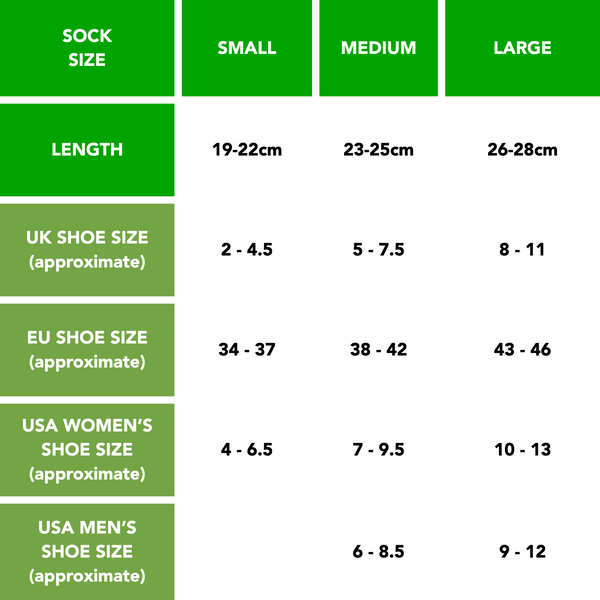 hipswan sock size chart